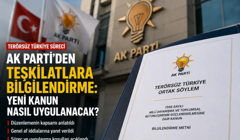 AK Parti’den Teşkilatlara “Terörsüz Türkiye” Rehberi: Yeni Kanun Nasıl Uygulanacak?