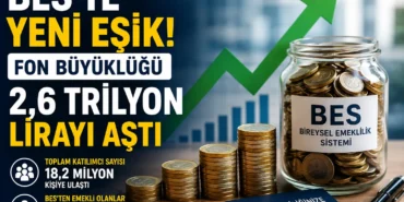 BES fon büyüklüğü 2,6 trilyon lirayı aşarak yeni eşiğe ulaştı