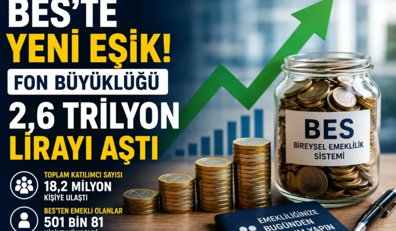 BES’te Yeni Eşik: Fon Büyüklüğü 2,6 Trilyon Lirayı Aştı