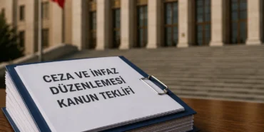 TBMM gündemindeki ceza ve infaz düzenlemesi kanun teklifini simgeleyen dosya görseli