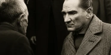 Mustafa Kemal Atatürk ve Cumhuriyet’in halkçılık ilkesi temalı görsel