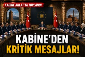 Cumhurbaşkanlığı Kabinesi Ahlat'ta gerçekleştirilen toplantıda gündemdeki konuları değerlendirdi