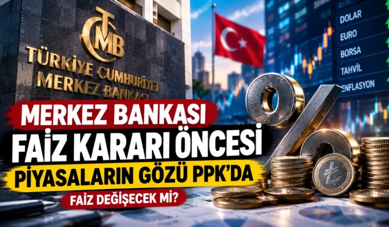 Merkez Bankası Faiz Kararı Öncesi Piyasaların Gözü PPK’da: Faiz Değişecek mi?