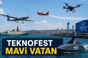 TEKNOFEST Mavi Vatan etkinliğinde deniz ve hava araçları