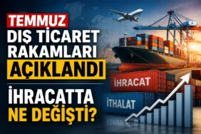Temmuz dış ticaret rakamları açıklandı, ihracat ve ithalat verileri