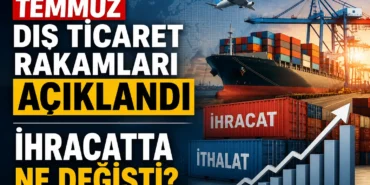 Temmuz dış ticaret rakamları açıklandı, ihracat ve ithalat verileri