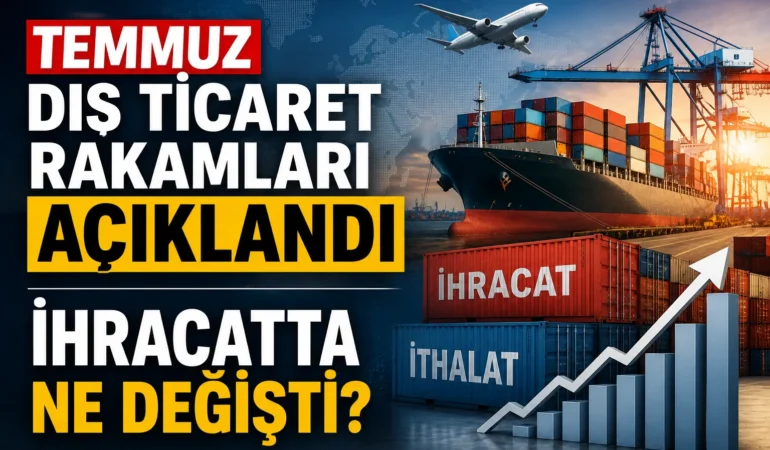 Temmuz Dış Ticaret Verileri Açıklandı: İhracat 25,6 Milyar Dolar