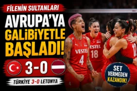 Filenin Sultanları Letonya'yı 3-0 yenerek Avrupa Şampiyonası'na galibiyetle başladı