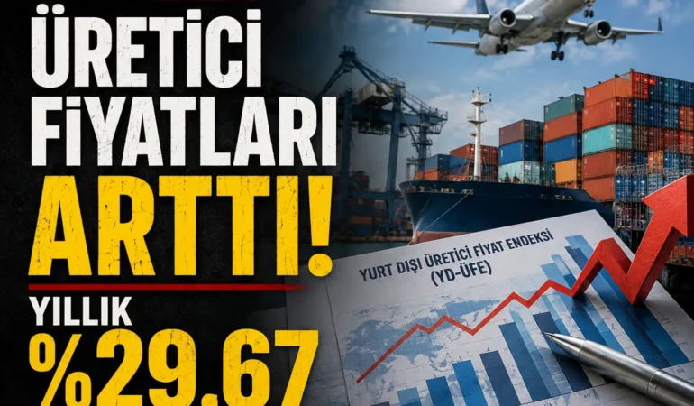 Yurt Dışı Üretici Fiyatları Temmuzda Yıllık Yüzde 29,67 Arttı