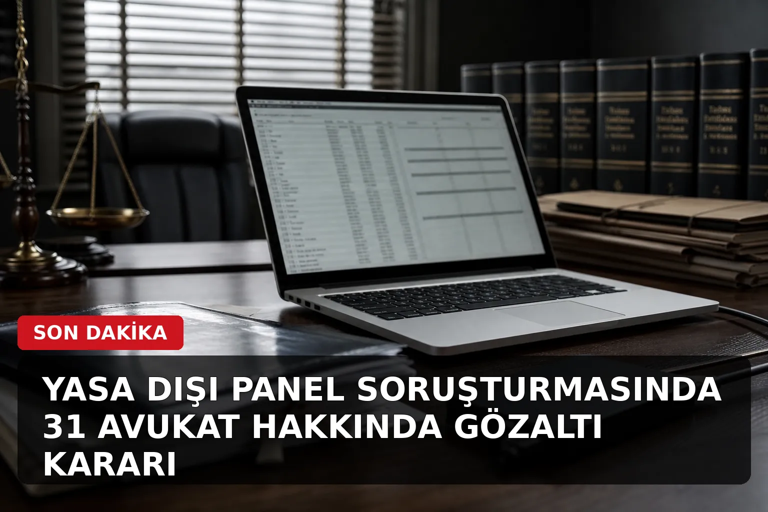 Yasa dışı panel soruşturmasında 31 avukat hakkında gözaltı kararı