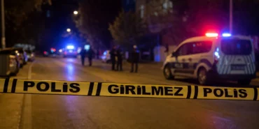 Yeni nesil suç örgütleri operasyonu kapsamında güvenlik şeridi bulunan temsili polis çalışma alanı