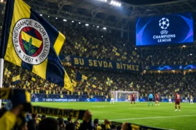 İsmail Kartal istifa haberine ilişkin Fenerbahçe’nin Şampiyonlar Ligi stadyum görüntüsü