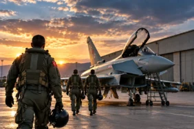 Eurofighter eğitimleri kapsamında uçuş eğitimine başlayan Türk pilotlar
