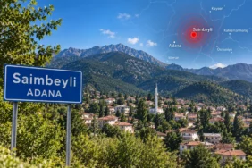 Adana Saimbeyli depremi ve depremin merkezini gösteren haber görseli