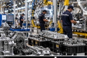 Otomotiv yan sanayi soruşturması kapsamında üretim hattında otomotiv parçaları