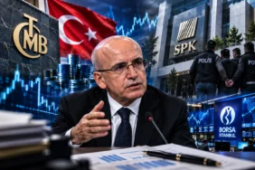 Fon piyasasına operasyon ve Mehmet Şimşek'in müdahalesini temsil eden ekonomi haber görseli