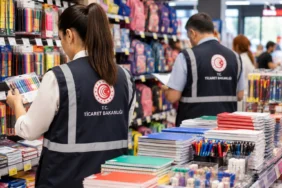 Kırtasiye denetimleri kapsamında okul ürünlerini inceleyen Ticaret Bakanlığı ekipleri