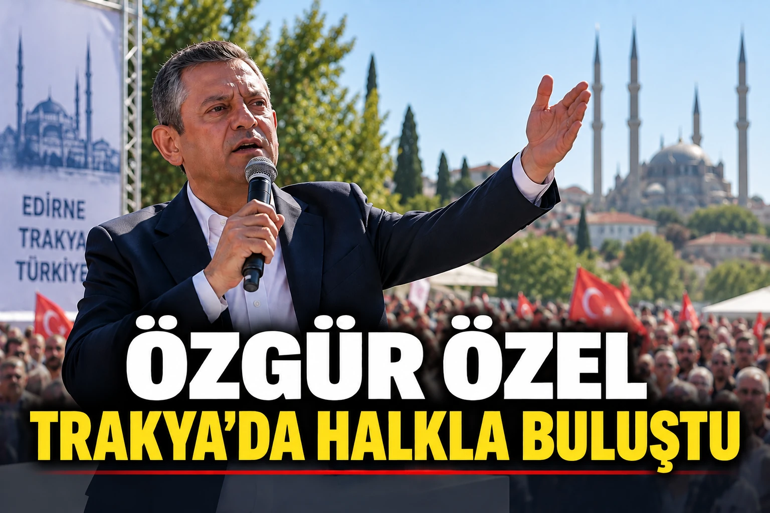 Özgür Özel Trakya’da halkla buluştu: Ekonomi, emekliler ve özelleştirme mesajları