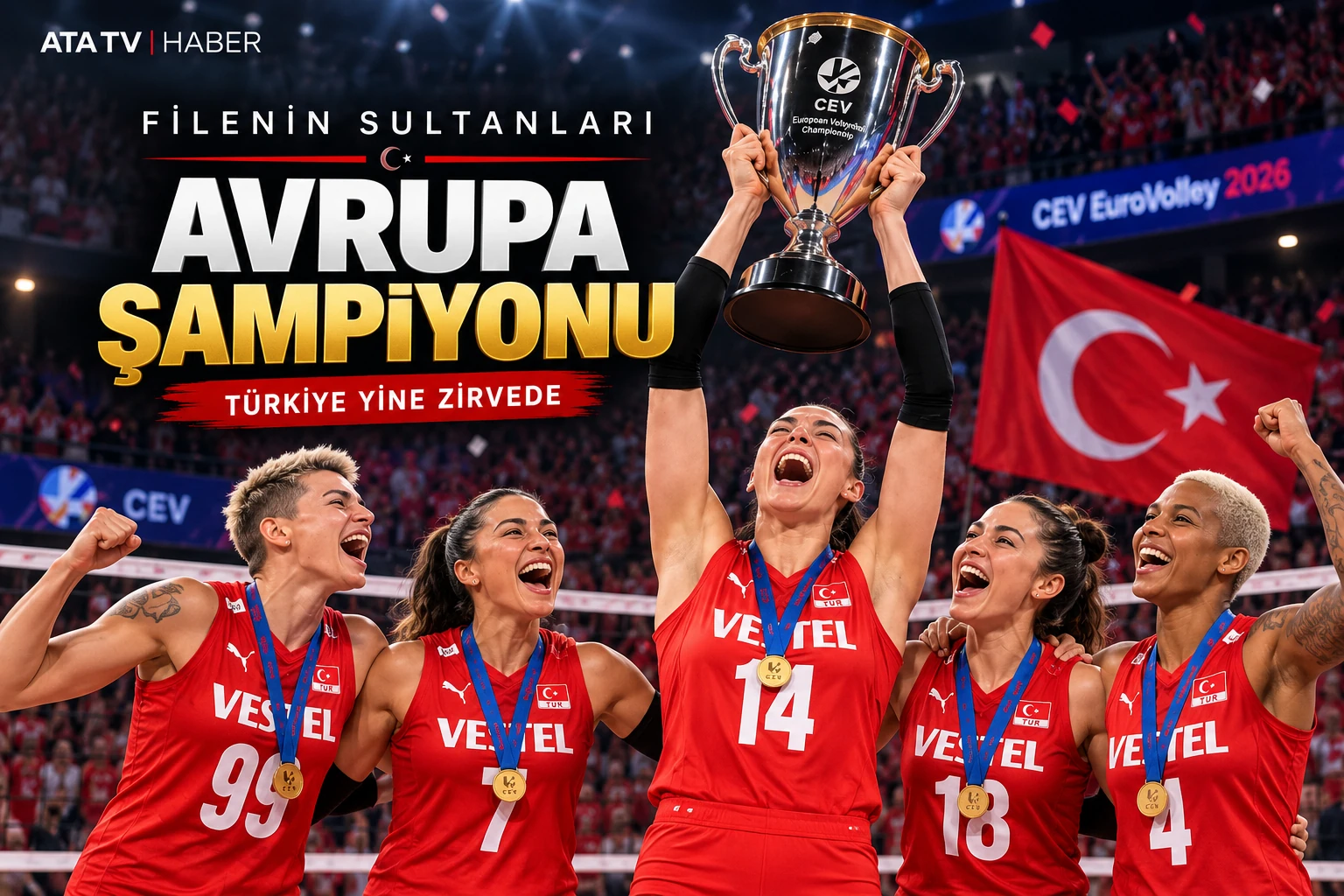 Filenin Sultanları Avrupa’nın zirvesinde: İtalya’yı 3-2 yenerek şampiyon oldu