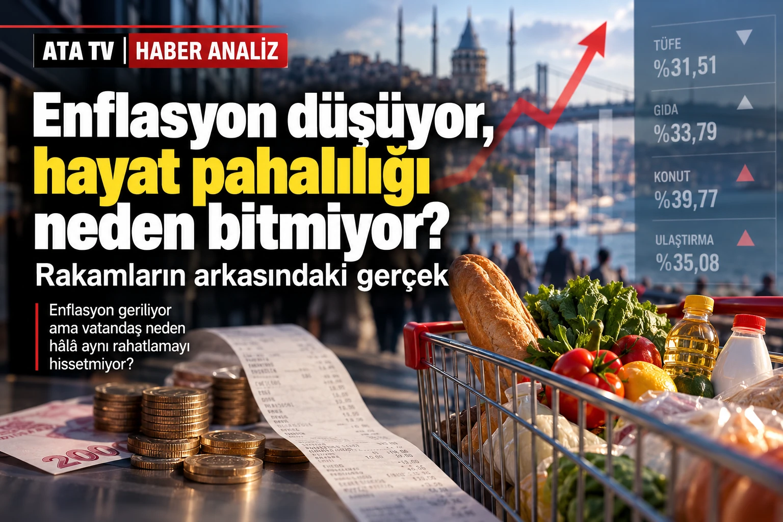 Enflasyon düşüyor, hayat pahalılığı neden bitmiyor? Rakamların arkasındaki gerçek