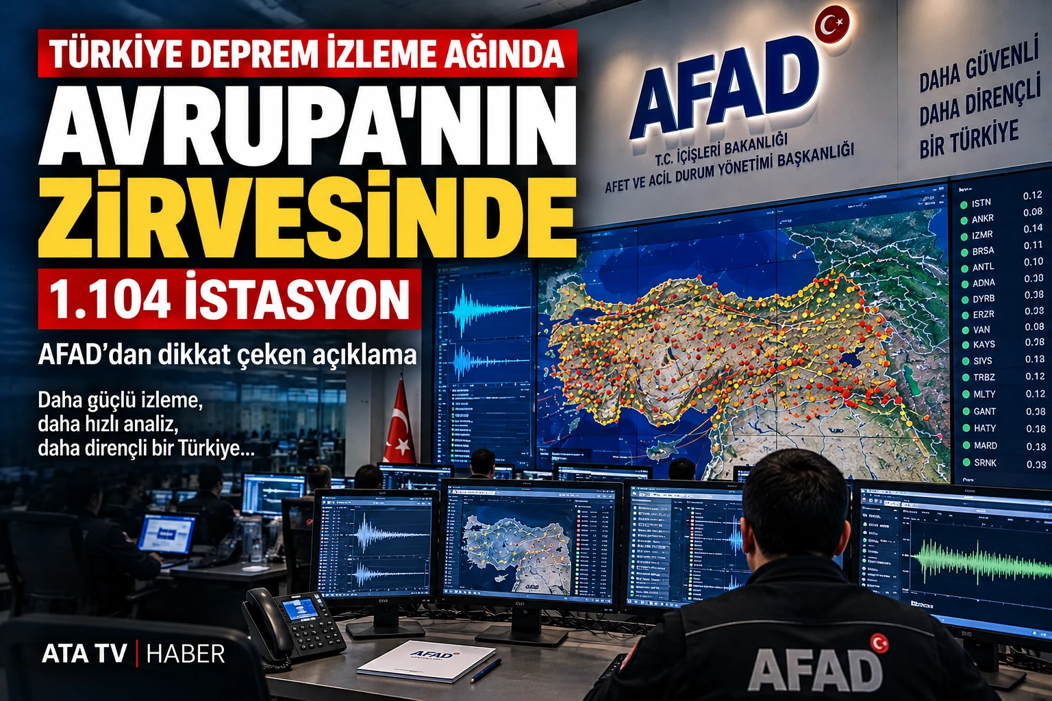 Türkiye deprem izleme ağında Avrupa’nın zirvesinde: AFAD’dan dikkat çeken açıklama
