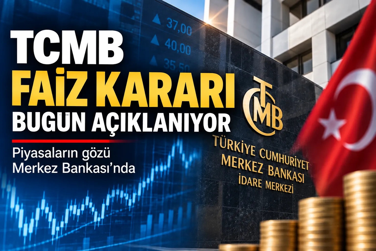 TCMB Faiz Kararı Bugün Açıklanıyor: Piyasaların Gözü Merkez Bankası’nda
