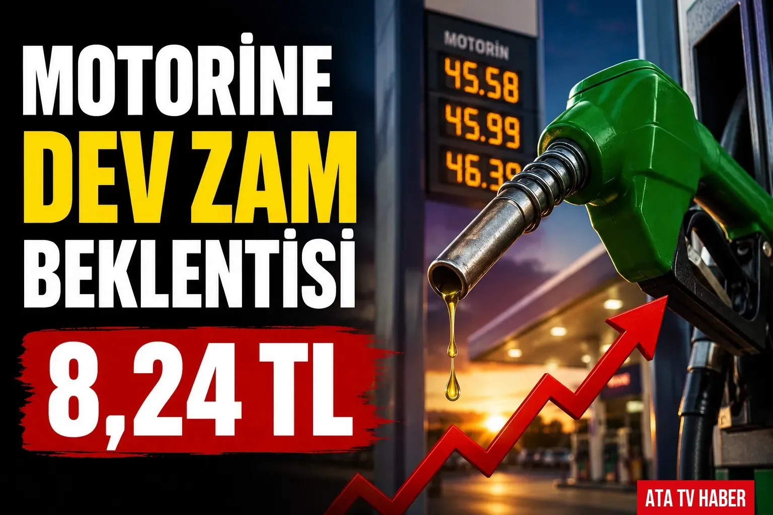 Motorine 8,24 TL Zam Bekleniyor: Akaryakıtta Tabela Yeniden Değişebilir