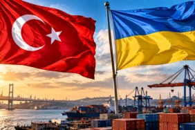 Türkiye-Ukrayna Serbest Ticaret Anlaşması - Türkiye ve Ukrayna bayrakları