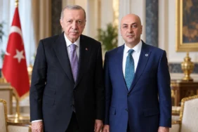 Ankara 2 No'lu Baro Başkanı Gökhan Ağdemir ve Cumhurbaşkanı Recep Tayyip Erdoğan