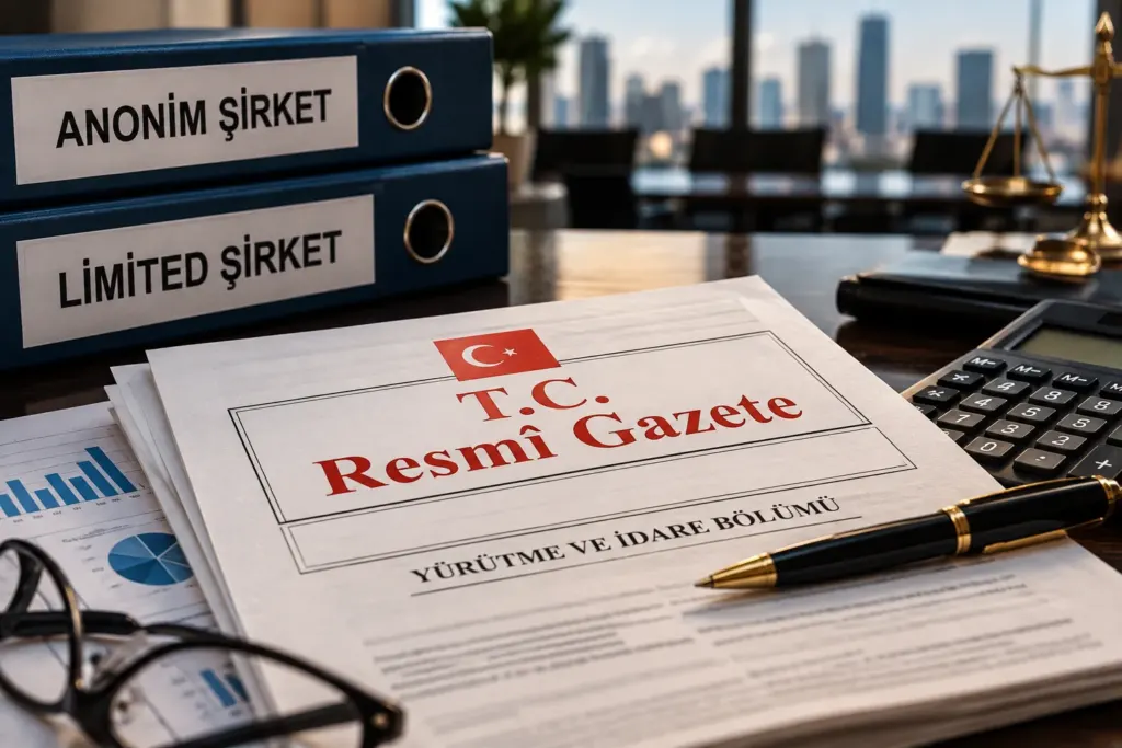 Şirketlerin sermaye artırımı için ek süreye ilişkin Resmî Gazete ve şirket dosyaları